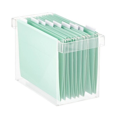 Transparent Acrylic Office File Box,High Quality Acrylic Containing Box